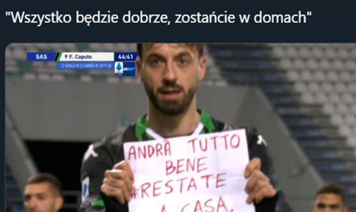 WIADOMOŚĆ piłkarza Sassuolo do kibiców po strzelonym golu...